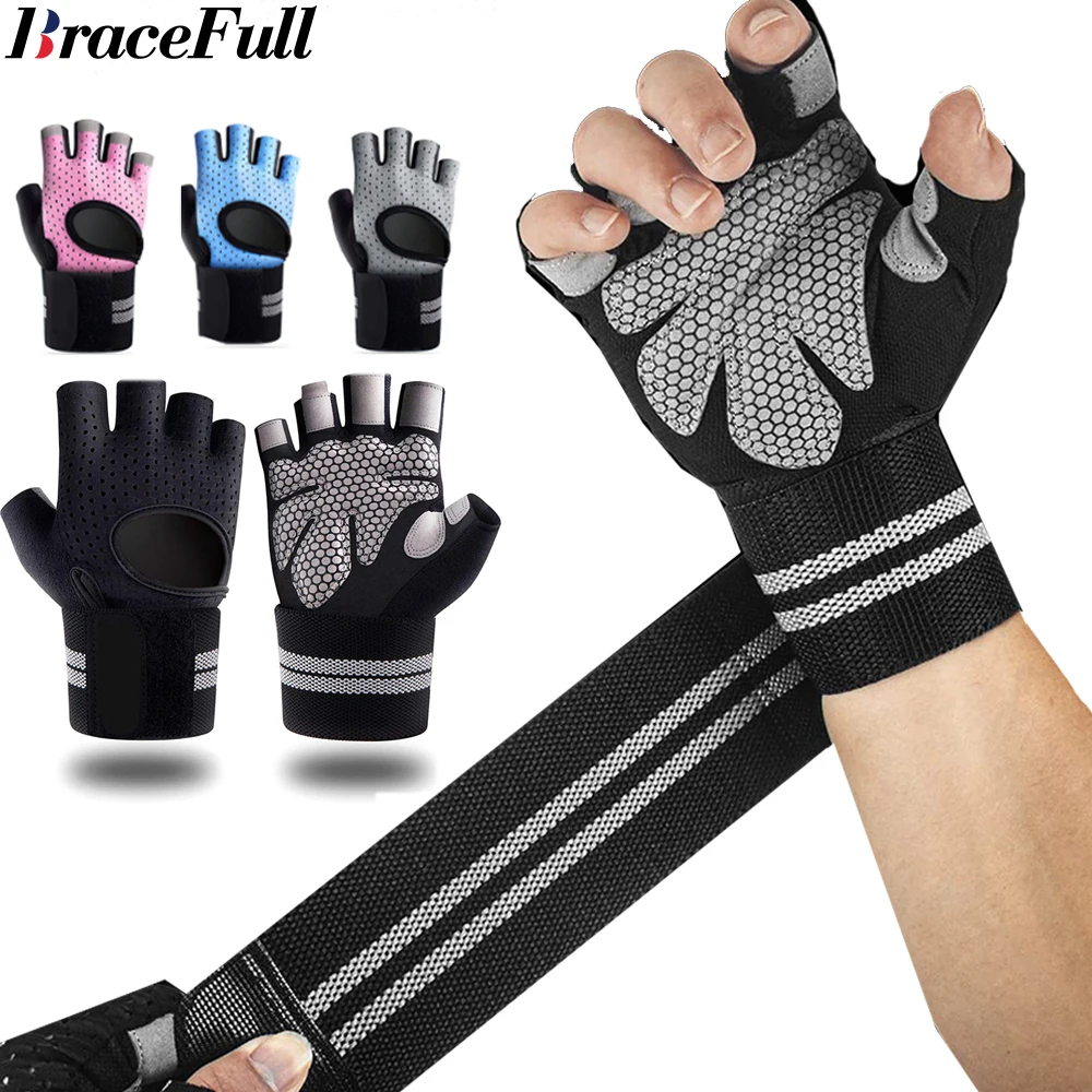 Crossfit Accessories - 1 paar halve vinger gym fitnesshandschoenen